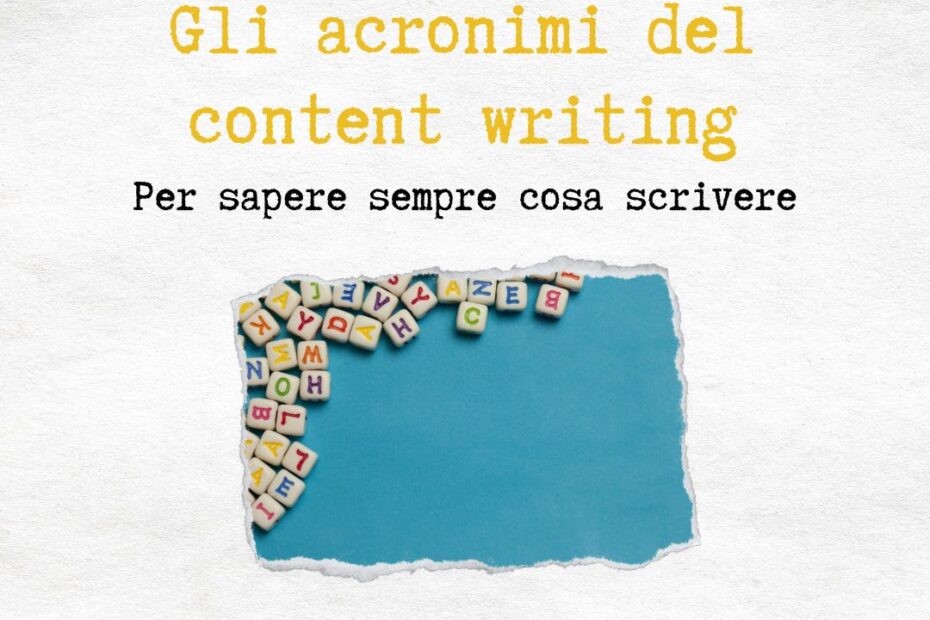 content writing acronimi