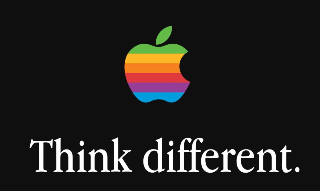 Logo della campagna think different di Apple