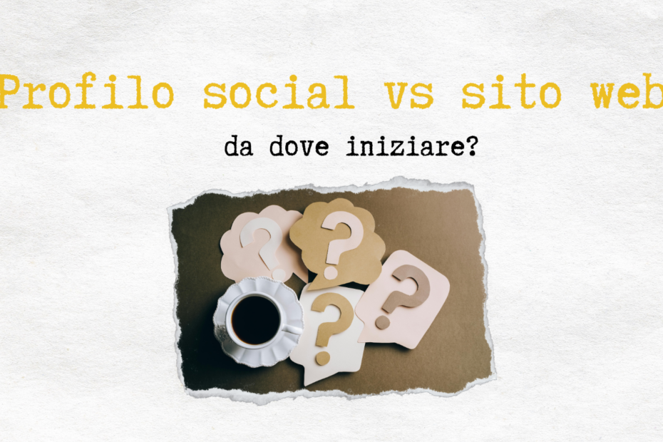 profilo social o sito web